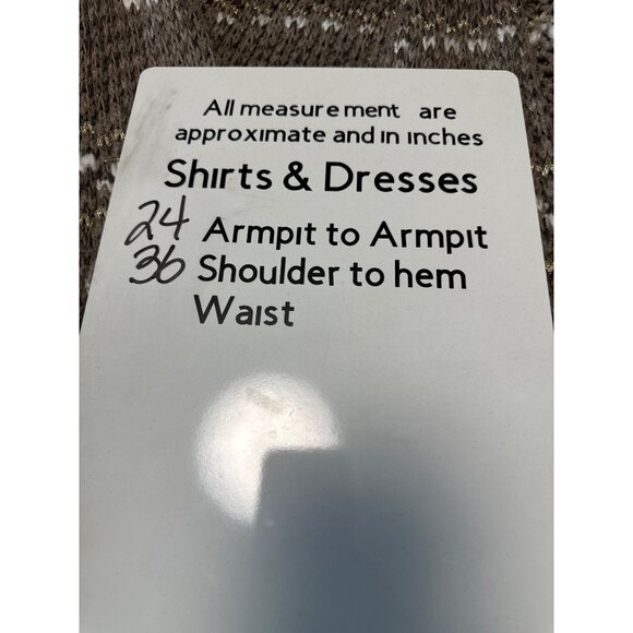 Lane Bryant Open Front Cardigan Sweater With White & Gold Accents Size 14/16 - Picture 11 of 11